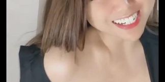 Curvy Cici drinks pee then moans in live show