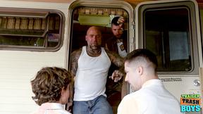 ”TRAILERTRASHBOYS Masculine Jason Feeds Shaft Inside Eddie Patricks Booty”