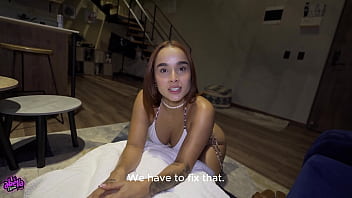 STEPSIS are you really gonna take my virginity? and make me CUM twice? POV