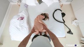 Wild sexual sessions for a busty brunette