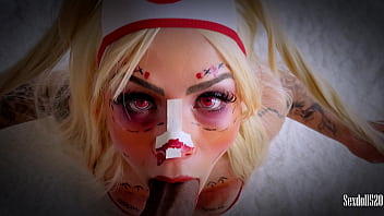 Enfermeira Sexy Zumbi est&aacute_ de volta da festa - Halloween - Excitada, Sedenta por leite POV - Sexdoll 520