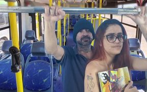 I Got Fucked on Public Transport and He Cummed on Me and Left My Ass Creamy