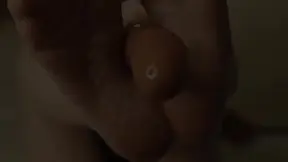 Oiled Feet and Dildo Toys in Bedroom Femdom Play