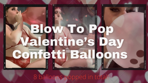 Blow To Pop Confetti Balloons
