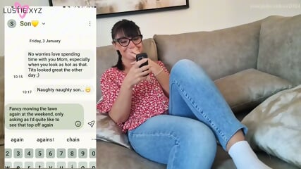 Taboo Tales: Sexting Adventure with Your Naughty Neighbor Mom!