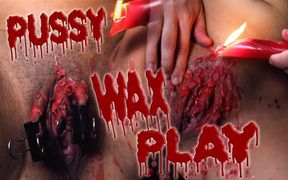 Hot candle wax in my pussy - Sadomasochistic self punishment