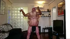 Squeezing the milk out of the vicious man's balls