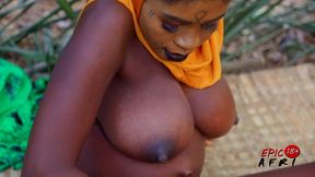 pregnant muslim ebony gets solo masturbation