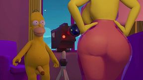 A perverted Simpsons parody