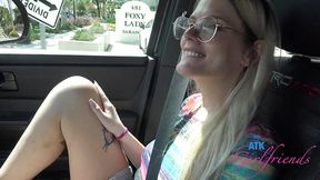 Behind the scenes fun with Riley Rose on the beach with bonus public blowjob