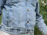walks in transparent shorts and pisses in them