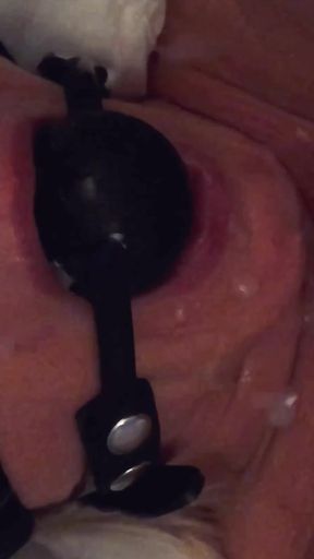 Epic moment from &quot;Gagged tied he fucks me like an offered whore squirts on my face and breasts like an empty slut balls to&quot;