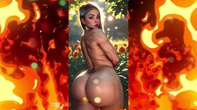 caramel and chocolate shooting big booty