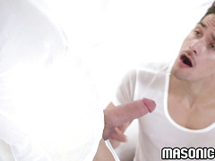 The boy can't handle it! This has to stop! Zander Woodz anal fucked!