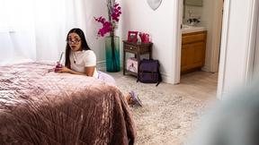 ”Are you trying to DEEPTHROAT, stepdaughter?”