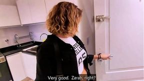 real estate agent spills cum inside to offset dues.