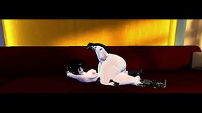 Vaquerita Le Da Leche a Su Vaquita / Cowgirl gives milk to her cow