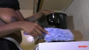 big booty maid blu magic takes lt up her tight ass.