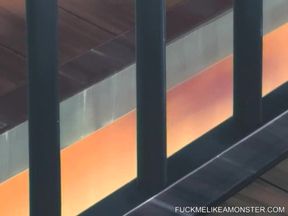 Lezdom BDSM ass beading for restrained teen