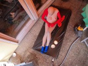 Dollification - outdoor in summertime - Silicone dollsuit