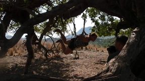 Bondage Training - Public Bondage Training in the woods for Bettine - Full Clip mp4