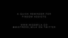 Quick Reminder for Findom Addicts