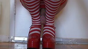 Cum on my red high-heel shoes 1 by Dragomys