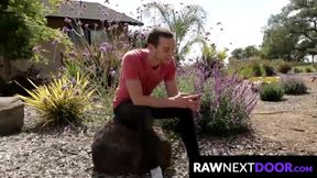 RawNextDoor.com - Lance Taylor pulls it out and takes it all the way down his throat