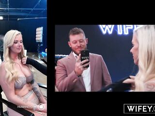 WIFEY BBC Loving Blond Hotwife Ashley Gets Screwed Hard During the time that Hubby Films