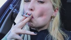 Smoking by the Sea on a Ship – Blonde Goddess Theresa Smoke