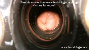 Hotkinkyjo 99cm deep dildo anal penetration, prolapse &amp; more