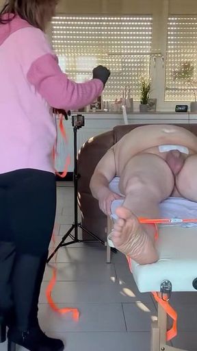 Slaveofm. Hell of Pain: Whip, CBT, Electricity and Nasty Clamps. Part 3 V. 8