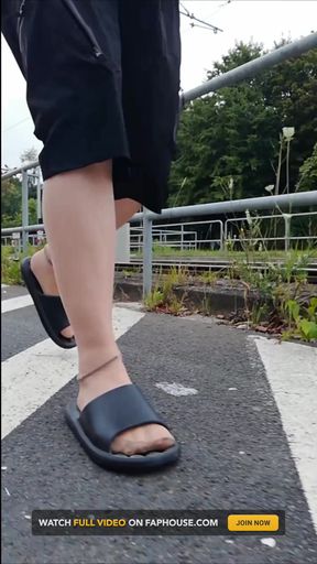 Carmen Nylonjunge Walked Around in Braunschweiger Weststadt