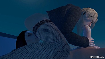 Anime 3D Porn Hentai Busty Girls Fucking and Sucking Futa Teens SFM