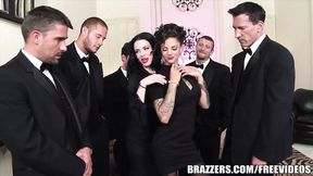 Brazzers - Veronica & Bonnie - Forbidden Six Man Gang Revelation