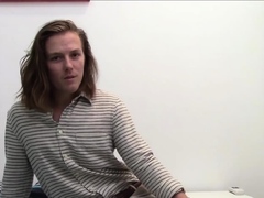Solo Australian Leoroy Grips His Dick Tight And Strokes Hard