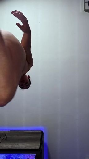 View From the Front and Below of Me Dancing and Shaking My Ass