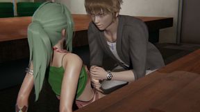 Shemale with green hair gets Anal  3D Hentai