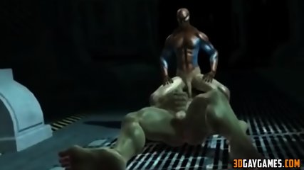 Big dick hulk fucks Spider Man