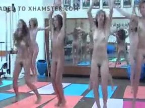 Nude Casting Girls in Gym for Fitness