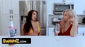 Swappz - big-titted cougars Lory Lace and Demi Nova get their narrow cunts fucked by their stepsons