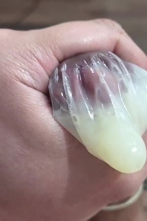Cum in a Condom Again