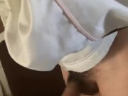 Cumshot to glass - strange masturbation in Japan (censored)