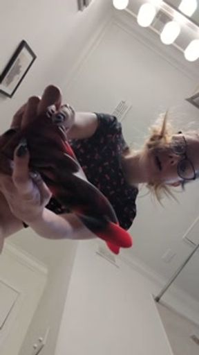 Hot Demon Masturbates in Friends Bathroom + floor pov +
