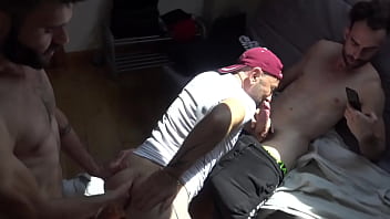 JESS fucked 2 boys from madrid only tops