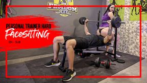 Personal trainer Nara smothers Hex with facesitting during his workout routine (EN-sub)