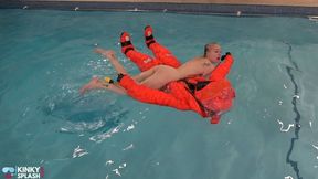 Naked and Horny on My Inflatable Submarine Girl - MP4
