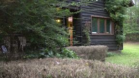 MILF has lost her way and gets fucked in the forest cabin