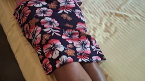 MILF Stepmom While Resting on Bed