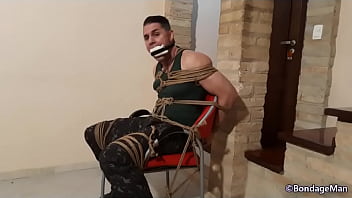 Peter Soldier tied up and gagged | Behind the Scenes